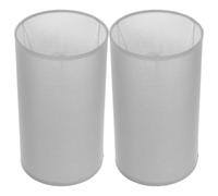 2 Pièces Abat-jour Cylindrique en Tissu pour Lampe de Table