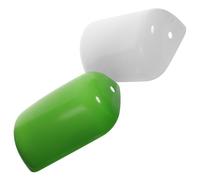 2 Pièces Abat-jour de Banquier Rétro en Verre Vert | Léger, Adoucit la Lumière, Protection des Yeux, Chambre et Salon, Style Élégant et Délicat