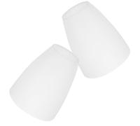2 Pièces Abat-jour en Plastique Blanc à Trou Central 40mm | Compatible Lampadaires et Appliques Murales, Éclairage Doux, Style Moderne Simple pour Chambre et Hôtel