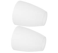 2 Pièces Abat-jour en Plastique Blanc, Diffusion Douce | Trou Central 40mm, Remplacement Facile, Design Simple et Moderne, pour Chambre et Hôtel