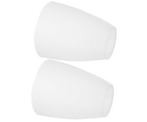 2 Pièces Abat-jour en Plastique Blanc, Diffusion Douce | Trou Central 40mm, Remplacement Facile, Design Simple et Moderne, pour Chambre et Hôtel