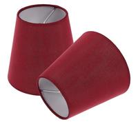2 Pièces Abat-jour en Tissu Rétro à Pince, Accessoire Lampe, Lot 1 | Compatible Lampe de Table et Lampadaire, Usage Bureau Salon, Alliage Aluminium Pvc