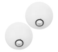 2 Pièces Abat-jour G9 Blanc en Plastique Sphérique Dépoli