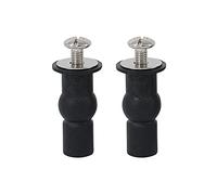 2 Pièces Abattant WC Fixations Charnières, Vis de Fixation du Couvercle des Toilettes, Charnière de Siège de Toilette, pour les Sièges de Toilette, les Sièges de Toilette Généraux(Noir)