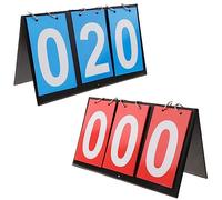 2 Pièces Ableau de Bord Imperméable Sportif Tableaux d'affichage Pliables Score à 6 Chiffres 0-99 Pour le Basket-ball,Football,Baseball,la Natation Pour les Compétitions en Intérieur et en Extérieur
