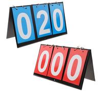 2 Pièces Ableau De Bord Imperméable Sportif Tableaux D'affichage Pliables Score À 6 Chiffres 0-99 Pour Le Basket-Ball,Football,Baseball,La Natation Pour Les Compétitions En Intérieur Et En Extérieur