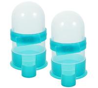 2 Pièces Abreuvoir pour Perroquet Automatique, Plastique Vert | Léger, Facile à Nettoyer, Usage Maison ou Promenade, Adapté aux Oiseaux, Simple et Utile