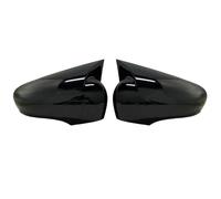 2 Pièces ABS Plastique Chauve-souris Aile Miroir Couvre Rétroviseur Housse Noir Brillant Pour Clio 4 2012-2016 2017 2018 2019 Miroir Couvercle Rétroviseur