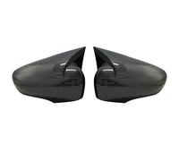 2 Pièces ABS Plastique Chauve-souris Aile Miroir Couvre Rétroviseur Housse Noir Brillant Pour Clio 4 2012-2016 2017 2018 2019 Miroir Couvercle Rétroviseur