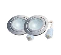 2 Pièces AC 12 V Lumière De Hotte De Cuisinière For Trou De 60 Mm 2,5 Pouces, Compatible For Bosch, Compatible For Broan, Compatible For Nutone, Connecteur DJ612 D'évent De Fumée De Poêle