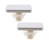 2 Pièces Accessoire de Spa en Plastique Argenté à Débit | Design Cascade Détachable, Mécanisme Anti-débris, pour Bain de Pieds à Domicile et Soins Personnels