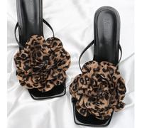 2 pièces Accessoires de chaussures détachables DIY, imprimé léopard et décoration de fleur rose noire, élégants clips à chaussures pour talons hauts, plates, sandales, escarpins, convient pour les sor