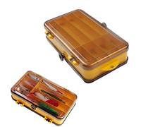 2 Pièces Accessoires de Pêche - Boîte de Rangement Double Face Pour Leurre Et Matériel, étanche, 17,5 * 9,5 * 4 cm