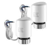 2 Pièces Actionneur Thermique Électrique, Actionneur pour Chauffage Par Le Sol 230V, Actionneur Thermoélectrique, Normalement Fermé, M30x1,5, Actionneur Thermique Universel Pour Chauffage Par Le Sol
