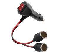 2 Pièces Adaptateur Allume Cigare Secteur, 12V Adaptateur Prise Allume Cigare, Prise Allume Cigare Adaptateur, Convertisseur Allume Cigare, Adaptateur Secteur Voiture Pour Réfrigérateur, Aspirateur