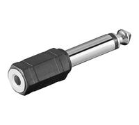 2 Pièces Adaptateur Audio 6,35mm Mono Fiche > 3,5mm Mono Couplage 10032