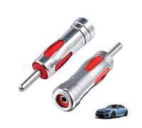 2 Pièces Adaptateur Autoradio DIN vers ISO, Connecteurs Antenne Voiture Universel RF, Compatible Dab+ AM FM, Câble Coaxial, Tuner Radio Numérique, Scanner, Récepteur, Compatible Blaupunkt RXD
