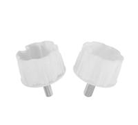 2 Pièces Adaptateur D’axe Rond pour Auvent 80mm, Pièce de Rechange | Plastique et Fer, Stabilité Renforcée, Compatible Terrasse et Jardin, Blanc, Accessoires de Fixation