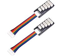 2 Pièces Adaptateur de Chargeur d’Équilibre 2S-6S pour Batteries LiPo RC, Carte d'extension de Adaptateur Balance, Carte d’Extension Universelle pour Chargeurs LiPo, pour Modèles Réduits et Drones
