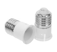2 Pièces Adaptateur de Douille E27 vers B22, Conversion Rapide | Pbt Blanc, pour Lustres et Extérieur, Compatible Douilles Suspendues et Ampoules B22