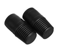 2 Pièces Adaptateur de Manche à Filetage Européen PP Noir | Assemblage Rapide, Démontage Facile, Réduit , Répare les Filetages Cassés pour Entretien Ménager et Services de Nettoyage