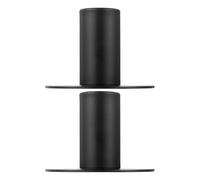 2 Pièces Adaptateur de Montage pour Pied D’Enceinte en Fer Support