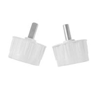 2 Pièces Adaptateur de Tube de Canopée 80mm pour Auvent Extérieur | Pièce de Rechange Blanc, Plastique et Fer, Installation Facile, Usage Jardin Maison, Compatibilité Large