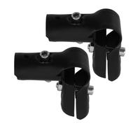 2 Pièces Adaptateur de Tuyau, Raccord Trois Voies | Pince Coudée à Fixation, Revêtement Zingué, Résistant aux Intempéries, pour Charpentes de Serrage et Mobilier Métal