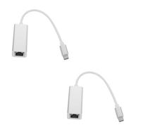 2 Pièces Adaptateur Ethernet USB C Gigabit Convertisseur pour Ordinateurs Portables et Mbps Haute Compatible avec Plupart Systèmes Exploitation