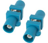 2 Pièces Adaptateur Fakra Z Mâle Vers Mâle Connecteur Pour Voiture Télématique Automobile Systèmes Radio Gps Applications D'Antenne Eau Bleu