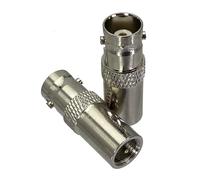 2 pièces adaptateur FME prise mâle à BNC femelle Jack RF connecteur Coaxial bornes de fil droites M/F