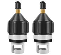 2 pièces adaptateur gonfleur paddle, vertical gonfleur matelas gonflable, adaptateur de valve pour moteur de paddleboard vertical, valve de pompe à air pour paddleboard gonflable (noir).