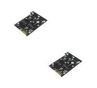 2 Pièces Adaptateur Msata Dual Convertisseur pour SSD Msata avec LED Indicateur de Compatible avec Ordinateur de Bureau et Portable