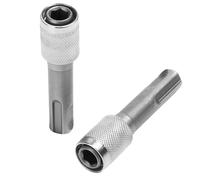 2 Pièces Adaptateur Porte Embout SDS Plus 6,35mm (1/4'') D'outil Rapide Convertisseur Adaptateur Tige Hexagonale Foret Support Convertisseur Set pour Perceuse à Percussion