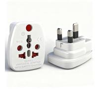 2 Pièces Adaptateur Prise Anglaise, Adaptateur Type G, Adaptateur UK pour Les États-USA A/B, UK G, Afrique du Sud M, Inde D, Europe C&E/F, Australie I, etc