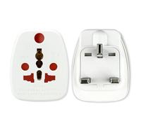 2 Pièces Adaptateur Prise Anglaise, Adaptateur Type G, Prise Anglaise Adaptateur Francais pour Les États-USA A/B, UK G, Afrique du Sud M, Inde D, Europe C&E/F, Australie I, etc