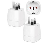 【2 Pièces】 Adaptateur Prise Australie, Adaptateur Voyage Accessoires, FR 2 Broches vers AU 3 Broches Adaptateur Prise Nouvelle-Zélande, Argentine, China, Fidji Type I