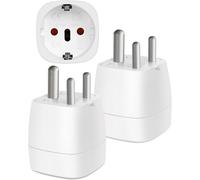 ¿2 Pièces¿ Adaptateur Prise Inde, Adaptateur Voyage Accessoires, Eu Vers Prise De Type D, Adaptateur De Voyage Pour Inde, Népal, Sri Lanka, Mozambique[Z24]