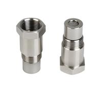 2 Pièces Adaptateur Sonde Lambda Universelle, Extender Capteur d'Oxygène O2 M18 x1.5, Entretoise Acier Inoxydable Durable, Compatible Voitures Essence Systèmes Échappement