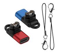2 Pièces Adaptateur USB-C Compatible pour Garmin/CIRQA Band-Rouge/Bleu