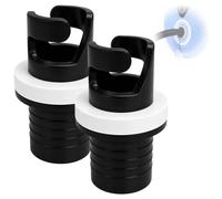 2 Pièces Adaptateur Valve Pompe pour Kayak SUP Bateau Gonflable, Étanche | Conception à verrouillage rotatif, Plastique écologique, Installation sans effort, Gonflage rapide, Randonnée kayak,