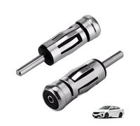 2 Pièces Adaptateurs Antenne DIN Mâle vers ISO Femelle, Connecteur Autoradio Voiture Universel Coaxial, Compatible avec Stéréo de Véhicule, Antenne, Câble Radio, Installation sans Outil Plug & Play