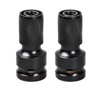 2 Pièces Adaptateurs de Douille, Adaptateur Carrés Impact Accessoires pour Clés a Chocs à Tige à Cliquet 1/2 1/4 pour la Perceuse, Convertisseur de Mandrin à Libération Rapide (B)