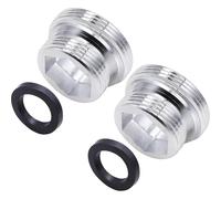 2 Pièces Adaptateurs de Robinet M18 vers M22, Adaptateur Robinet Cuisine, Threaded Faucet Adapter, Connecteurs pour Filetage Extérieur M18 et M22, pour Robinets de Cuisine et Purificateurs d’Eau