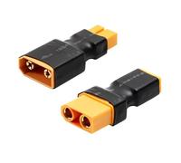 2 Pièces Adaptateurs XT90 à XT60, Connecteurs XT90 Mâle vers Femelle XT60, XT60 Mâle vers Femelle XT90, pour Batteries LiPo et RC, Qualité et Conception Sécurisée