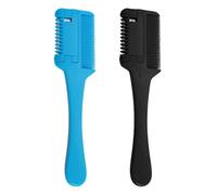 2 Pièces Aigueur De Cheveux, Outil De Réparation De Cheveux, Outil De Salon De Coiffure, Accessoires De Coiffure De Bricolage (Noir, Bleu).