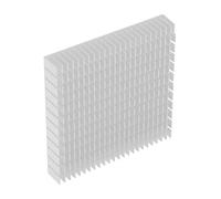 2 Pièces Ailettes de Refroidissement en Aluminium Radiateur de Chaleur Ordinateur Portable PC CPU PCB Mémoire Ailettes de Refroidissement Rayonnement Dissiper 120mmx120mmx20mm(blanche)