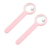 2 Pièces Aimant à Ongles Œil de Chat Rose, Outil Portable | Plastique et Aimants, Magnétisme Ciblé, Limite les Bavures, pour Salon Mobile et Voyages