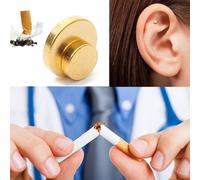 2 Pieces Aimant Auriculaire Zerosmoke D'acupression Therapie Fumer Patch Pas Cigarettes Therapie Aimantee Outil De Soins De Sante