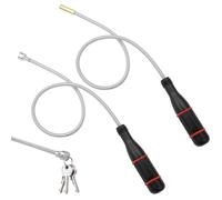 2 Pièces Aimant Flexible 50 cm Aimant Mecanique Auto Tige Aimantée Aimant Mecanique Auto Portable Tige Outil de Ramassage Magnétique pour Saisir Clés, Objets Métalliques, Nettoyer les Scories de Fer